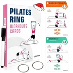 Pilates Ring Workouts For Women-58 Exercise Cards With Mat Workout Po.... Fixed Price $18.42.