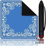 31.5 In Paisley Mahjong Mat With Black Carrying Bag Multi Purpose Dark Blue. Fixed Price $41.18.