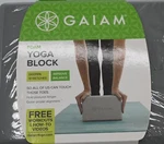 New Sealed Gaiam Yoga Block Latex Free Eva Foam Non-slip 9" X 6" 4". Fixed Price $11.95.
