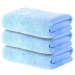 Microfiber Gym Towel Set Exercise Fitness Blue 3 Pack, Soft Fast Drying Yoga. Fixed Price $20.66.