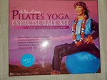 Wai Lana Pilates Yoga Exercise Ball Kit Blue (medium For 5'6"-6'0") With Dvd. Fixed Price $46.80.