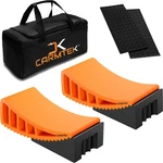 Carmtek Camper Leveler Kit For Rvs, Wheel Chocks, Mats & Carry Bag. Fixed Price $164.99.