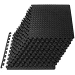 Prosourcefit Exercise Puzzle Mat -inch, Eva 12 Pack (48 Sq Ft), Black. Fixed Price $76.55.