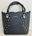 Barabum Classic Black Rhinestone Shoulder Tote Hobo Handbag Purse 4 Piece Set. Fixed Price $15.00.