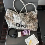 Alo Yoga Gray Tie Dye Tote Bag Canvas Large Gym Travel Nwt Authentic. Fixed Price $27.99.
