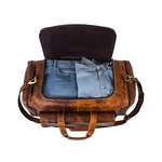 Handmade Leather Duffel Bags Men And Women Full Grain Travel Overnight. Fixed Price $113.99.