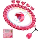 Fit Hoop Weighted Hula Pilates Circles, 32 Detachable Parts & 65", Rosy. Fixed Price $27.44.