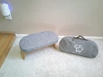 Monk & Llama Folding Kneeling Meditation Bench Cushion Seat With Case Free Ship. Fixed Price $39.50.