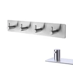 Jomihoney Self Adhesive Stainless Steel Hooks, Wall Mounted Large, 4 Hooks. Fixed Price $18.55.
