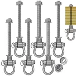 Set Of 6 Permanent Antirust Heavy Duty Swing Hangers 180 Bearing 1500 .... Fixed Price $76.10.