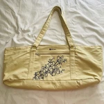 Gaiam Yoga Mat Tote Duffle Shoulder Bag Canvas With Embroidered Floral Design. Fixed Price $18.99.