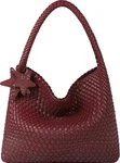 Queenoris Fashion Shoulder Purses For Women Top-handle Vegan Leather Hobo Bag.... Fixed Price $67.78.
