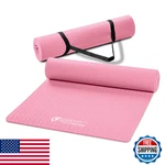 Circuit Fitness Marcy 1/4" Non-slip Multi-purpose Yoga Mat W/strap - Sakura Pink. Fixed Price $32.06.