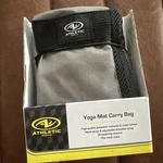 Athletic Works Yoga Bag: Fits Most Mats Drawstring Closure Gray & Black. Fixed Price $23.99.