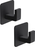 Gwaazxgz Square Self Adhesive Towel Hooks - 2 Pack Matte Black. Fixed Price $13.18.