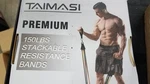 Taimasi 150 Lbs 23pc Stackable Resistance Bands Set Gym Exercise Fitness Workout. Fixed Price $16.99.