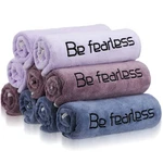 9 Pcs Microfiber Gym Towels Be Fearless Sweat Workout Exercise Sports. Fixed Price $37.07.