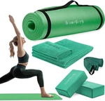 Yoga Mat Set For Home Workouts 1/2 Inch Thick 72" Length Blocks Strap Towel. Fixed Price $31.99.
