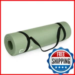 Cap Barbell High-density Yoga Mat With Strap, 68"x24"x1/2" - Sage Green. Fixed Price $22.91.