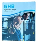 Ghb Gymnastic Rings Wooden Gym 1.25" Olympic Adjustable Straps Pull. Fixed Price $26.00.