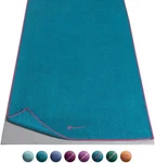 Gaiam Yoga Mat Towel Super Absorbent Full Size 24" X 68" Green & Fuchsia. Fixed Price $24.99.