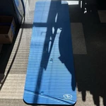 Athletic Works Two Tone Fitness Mat, 10mm, 72inx24in, Blue Color, Nbr Foam.. Fixed Price $10.00.
