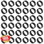 Uxcell 60pcs Black Silicone Rubber Bands 12mm Cable Ties Strong Elastic. Fixed Price $20.00.