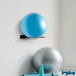 Black Metal Wire Wall Mounted Large Yoga Stability Ball Storage Rack, Set Of 2. Fixed Price $37.99.