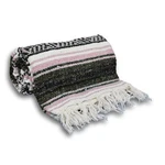#11 Rose Gray Mexican Falsa Blanket Great Beach Picnic Yoga Open Road Bed Throw. Fixed Price $15.99.