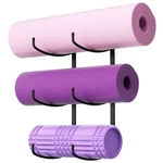 Josmimic Yoga Mat Holder Wall Mount, 3-tier Storage Rack 14.57 Inches, Black. Fixed Price $22.31.