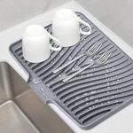 Silicone Dish Drying Mat For Kitchen Counter, Pad, Non-slip Drain.... Fixed Price $25.47.