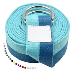 Stretching Band, Yoga Strap With D Ring Buckle, 6/8/10 Feet, Fitness, Blue. Fixed Price $13.98.