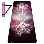 Hightop Yoga Mat, Tree-of-life, 1/4" Thick, Non Slip, Printed Design, With Ca.... Fixed Price $58.31.