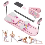 Pilates Reformer A Foldable Portable Full Body Exercise Board Pink. Fixed Price $113.39.