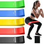 Resistance Bands Set (5 Levels) - Elastic For Home Gym Workouts, Training. Fixed Price $9.90.