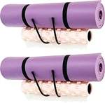 2-pack Wall Mount Yoga Mat Holder Storage Rack Foam Roller Organizer Home Gym. Fixed Price $14.81.