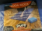 Blue Yoga Block By Pure Fitness Gear Eva Foam Pilates Gym 9x5.5x3 New. Fixed Price $8.37.