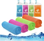 Cooling Towel, 4 Pack Cool Towels Microfiber Chilly Ice Cold Head Band Bandana. Fixed Price $24.97.