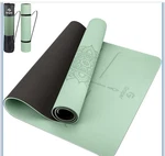 Gruper Tpe Yoga Mat Non-slip Alignment Markings 72x32in Green W/ Strap & Bag. Fixed Price $24.99.