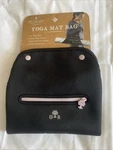 Oak And Reed Black Yoga Mat Bag With Strap Zipper Pocket Snaps To Secure. Fixed Price $10.00.