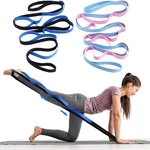 Leyndo 2 Pcs Yoga Strap For Stretching 10 Loops Pink, Blue, Black. Fixed Price $13.18.