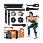 Pilates Bar Kit With Resistance Bands, 3-section Multifunctional Yoga Pilates.... Fixed Price $34.33.
