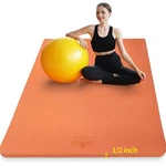Hatha Yoga Large Tpe Mat 6'x4'x1/2" Extra Thick Non-slip Exercise - .... Fixed Price $123.81.