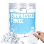 100 Pcs Compressed Towels, Cotton Hand Wipe, Camping Towel, Dispos.... Fixed Price $18.42.