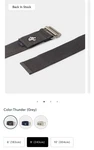Manduka Alignn Yoga Strap 8 Ft Grey Cotton With Metal Fastener. Fixed Price $15.00.