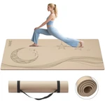 Large Yoga Mat, 72"x40"x0.4"thick, Extra Wide Exercise Oversized Non Sli.... Fixed Price $100.10.