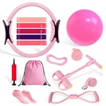 Pilates Kit For Women, 15-piece Ultimate Set With Pink Ring, .... Fixed Price $30.53.