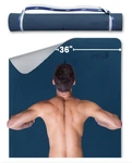 Extra Wide Yoga Mat For Men Women (72"l X 36"w) Non Slip Fitness & Exercise. Fixed Price $60.00.