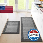 Steprite Kitchen Mats For Floor Non-slip 2-pack Grey 20x32 20x47 Washable Absorb. Fixed Price $52.85.
