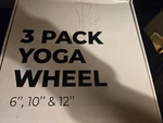 Shogun 3 Pack Yoga Wheel Set 6", 10", 12" Black Unisex Adults. Fixed Price $25.00.